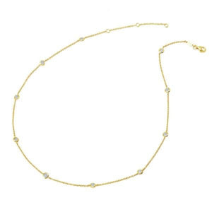Lafonn Yellow Gold Plated Simulated Diamond by the Yard Necklace