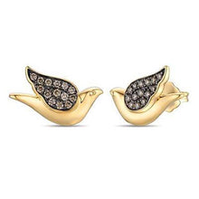Load image into Gallery viewer, Le Vian Chocolate Diamond Dove Earrings
