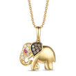 Load image into Gallery viewer, Le Vian Chocolate Diamond Elephant Pendant
