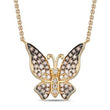 Load image into Gallery viewer, Le Vian Chocolate Diamond Ombre Butterfly Necklace

