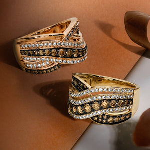 Le Vian Chocolate & Nude Diamond Contemporary Multi-Layer Ring