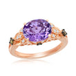Load image into Gallery viewer, Le Vian Chocolatier Large Oval Cut Amethyst Chocolate Diamond Ring
