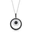 Load image into Gallery viewer, Le Vian Exotics Black and White Diamond Flower Pendant
