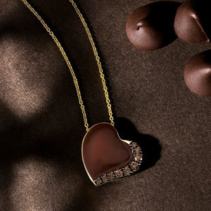Le Vian Godiva Chocolate Heart Diamond Enamel Pendant