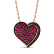 Load image into Gallery viewer, Le Vian Passion Ruby Godiva Chocolate Heart Pendant
