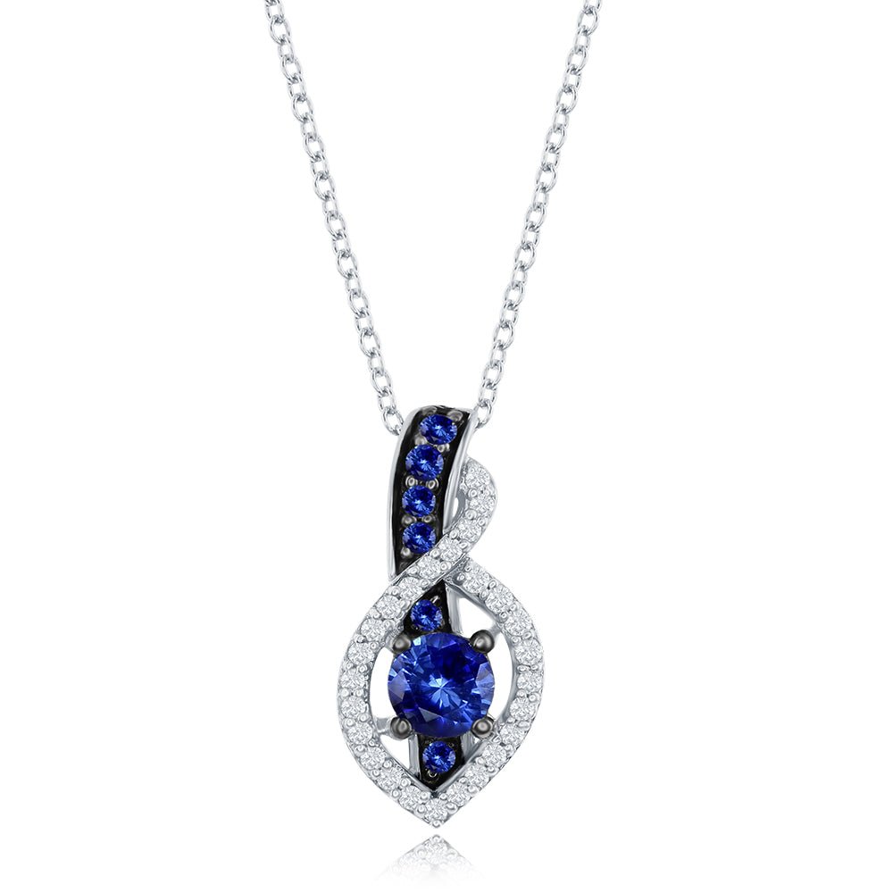 Le Vian Blueberry Sapphire Swish Vanilla Diamond Pendant