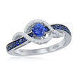 Load image into Gallery viewer, Le Vian Blueberry Sapphire Swish Vanilla Diamond Ring
