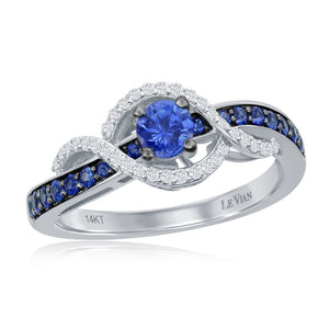 Le Vian Blueberry Sapphire Swish Vanilla Diamond Ring