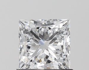 LG620419929- 1.31 ct princess IGI certified Loose diamond, D color | VVS1 clarity
