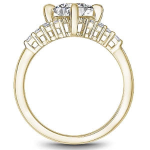 Noam Carver Compass Set Princess Cut Diamond Cluster Engagement Ring