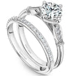Load image into Gallery viewer, Noam Carver Compass Set Round Four Prong Diamond Engagement Ring
