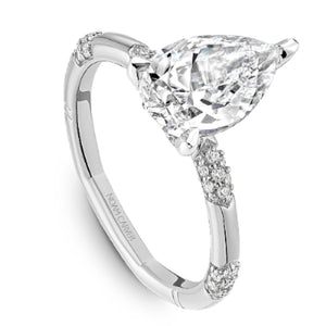 Noam Carver Contemporary Station Style Diamond Engagement Ring