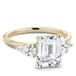 Load image into Gallery viewer, Noam Carver Emerald Center Three Stone Diamond Engagement Ring
