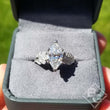 Load image into Gallery viewer, Noam Carver Floral Leaf Vintage Style Large Marquise Center Engagement Ring
