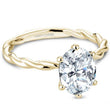 Load image into Gallery viewer, Noam Carver High Polished Twist Oval Center Diamond Engagement Ring

