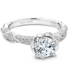 Load image into Gallery viewer, Noam Carver Intricate Floral Nature Inspired Diamond Engagement Ring
