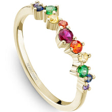 Load image into Gallery viewer, Noam Carver Multiple Colored Gemstone Wedding Band

