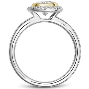 Noam Carver Oval Cut Diamond Bezel Set Engagement Ring