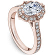 Load image into Gallery viewer, Noam Carver Scalloped Halo Vintage Style Diamond Engagement Ring
