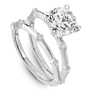 Noam Carver Station Style Diamond Euro Shank Engagement Ring