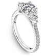 Load image into Gallery viewer, Noam Carver White Gold Three Stone Cathedral Prong Set Diamond Engagement Ring
