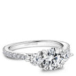 Load image into Gallery viewer, Noam Carver White Gold Three Stone Cathedral Prong Set Diamond Engagement Ring
