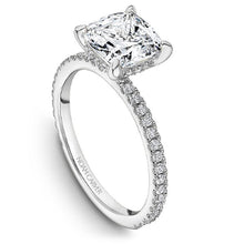 Load image into Gallery viewer, Noam Carver 14K White Gold Hidden Halo French Set Diamond Engagement Ring
