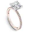 Load image into Gallery viewer, Noam Carver 14K Rose &amp; White Gold Hidden Halo French Set Diamond Engagement Ring
