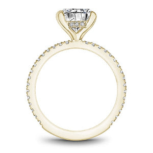 Profile of Noam Carver 14K Yellow Gold Hidden Halo French Set Diamond Engagement Ring