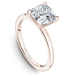 Load image into Gallery viewer, Noam Carver Rose Gold High Polish Cushion Cut Solitaire Engagement Ring with Four Claw Prong Head
