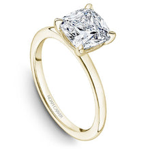 Load image into Gallery viewer, Noam Carver Yellow Gold High Polish Cushion Cut Solitaire Engagement Ring with Four Claw Prong Head 
