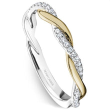 Load image into Gallery viewer, Noam Carver Two-Tone Twist Diamond Wedding Band
