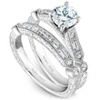 Load image into Gallery viewer, Noam Carver Vintage Style Baguette Side Diamond Engagement Ring
