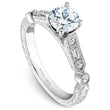 Load image into Gallery viewer, Noam Carver Vintage Style Baguette Side Diamond Engagement Ring
