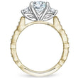 Load image into Gallery viewer, Noam Carver Vintage Style Three Stone Round Diamond Engagement Ring
