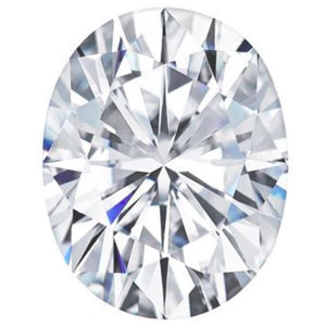 Oval Shaped Forever One™ Moissanite Gemstone - Near-Colorless (G-H-I)