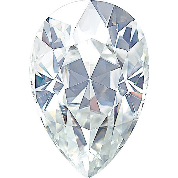 Pear Cut Faceted Forever One™ Moissanite Gemstone - Colorless (D-E-F)