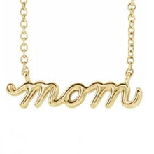 Load image into Gallery viewer, Petite Mom Script Necklace
