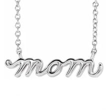 Load image into Gallery viewer, Petite Mom Script Necklace
