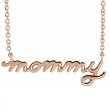 Load image into Gallery viewer, Petite Mommy Script Necklace
