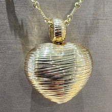 Load image into Gallery viewer, Roberto Coin Estate 18K Yellow Gold Puffy Heart Pendant
