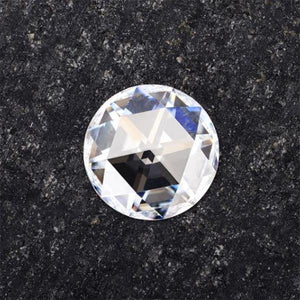 Round Rose Cut Forever One™ Moissanite Gemstone - Colorless (D-E-F)