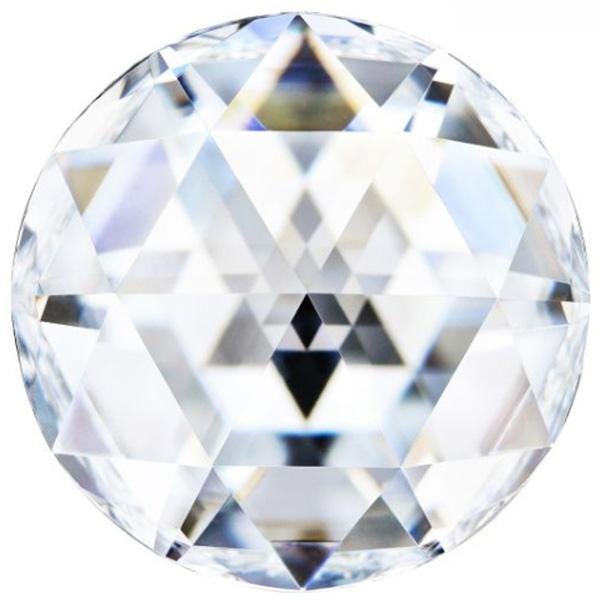 Round Rose Cut Forever One™ Moissanite Gemstone - Near Colorless (G-H-I)