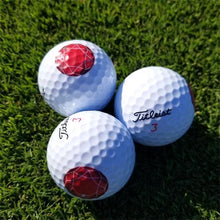 Load image into Gallery viewer, Ruby Gemstone Graphic Titleist Golf Ball - Pack of 3
