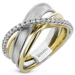 Load image into Gallery viewer, Simon G. 18K Multi-Layer Tri-Color Gold Diamond Ring
