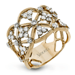 Load image into Gallery viewer, Simon G. 18K Two-Tone Gold Trellis Diamond Ring
