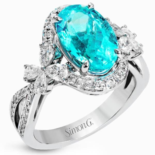 Three-Stone Mint Tourmaline And Diamond Engagement Ring – Capucinne