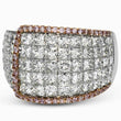Load image into Gallery viewer, Simon G. 18K White &amp; Rose Gold Diamond &quot;Simon Set&quot; Right Hand Ring
