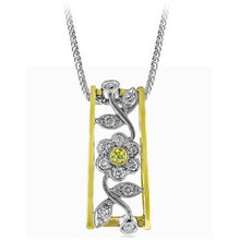 Load image into Gallery viewer, Simon G. 18K Yellow and White Two-Tone Gold Flower Pendant
