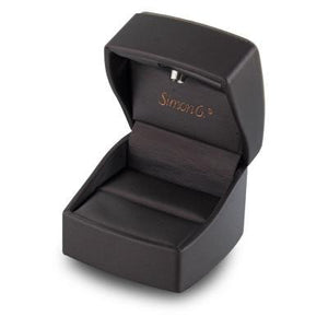 Simon G. 18Kt White Gold Split Shank Diamond Halo Engagement Ring
